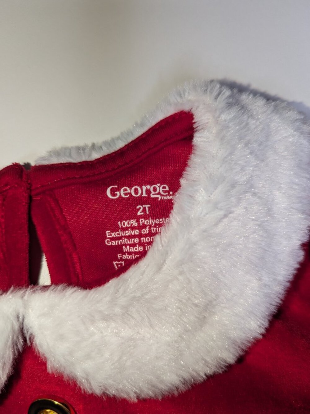George Toddler Santa Dress - Picture 4 of 4
